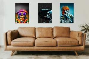 Skeletons Above Couch